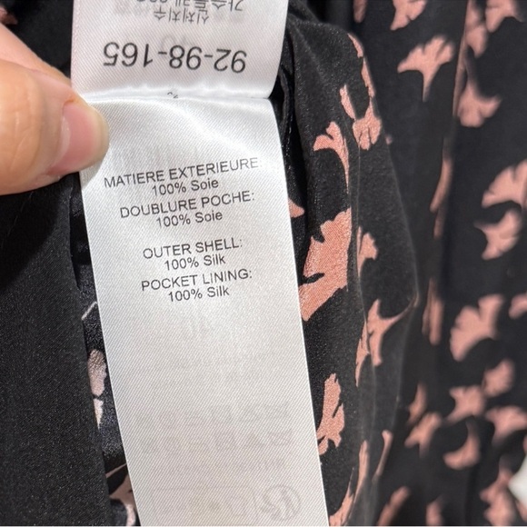 NWT Chloé Ginko Hommage Print Silk Mini‎ Dress Pearl Blush FR 40 US L Large Fall - Picture 12 of 14